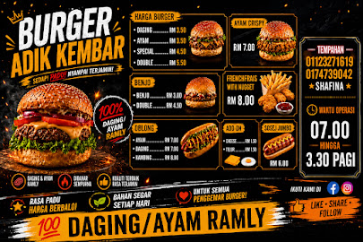 Gerai Burger Adik Kembar di Port Dickson