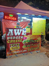 Gerai Awe Burger Cheese di Ampangan