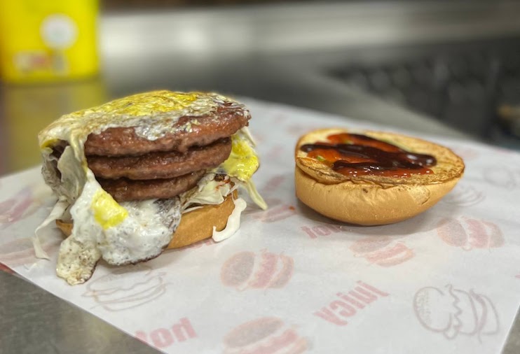 Gambar gerai Zack Burger's di Port Dickson