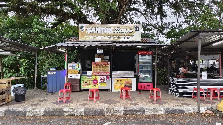 Gambar gerai Santak Burger di Kuala Pilah