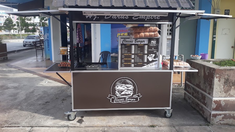 Gambar gerai Hj Darus Empire (Classic Burger) di Bandar Enstek