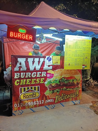 Gambar gerai Awe Burger Cheese di Ampangan