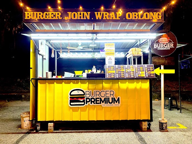 Gambar gerai Burger Premium S2 di Seremban
