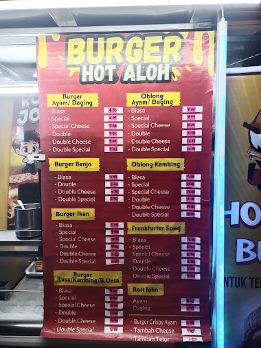 Gambar gerai Hot Aloh Burger Mantin di Mantin