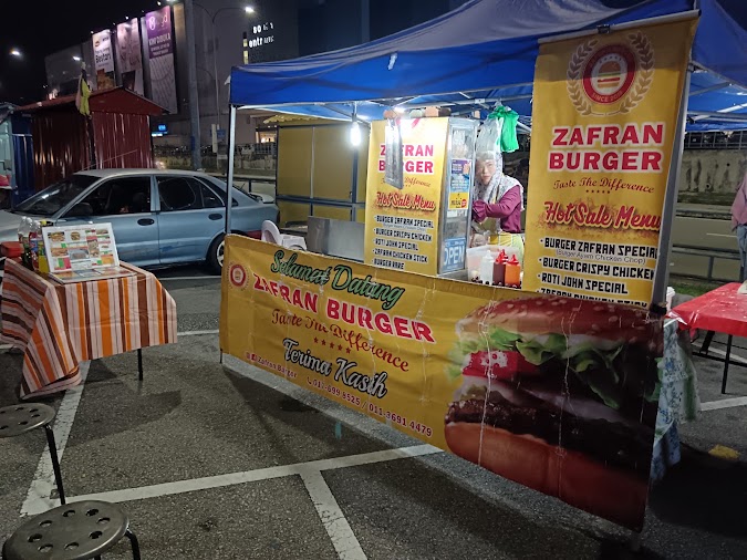 Gambar gerai Burger zafran di Seremban
